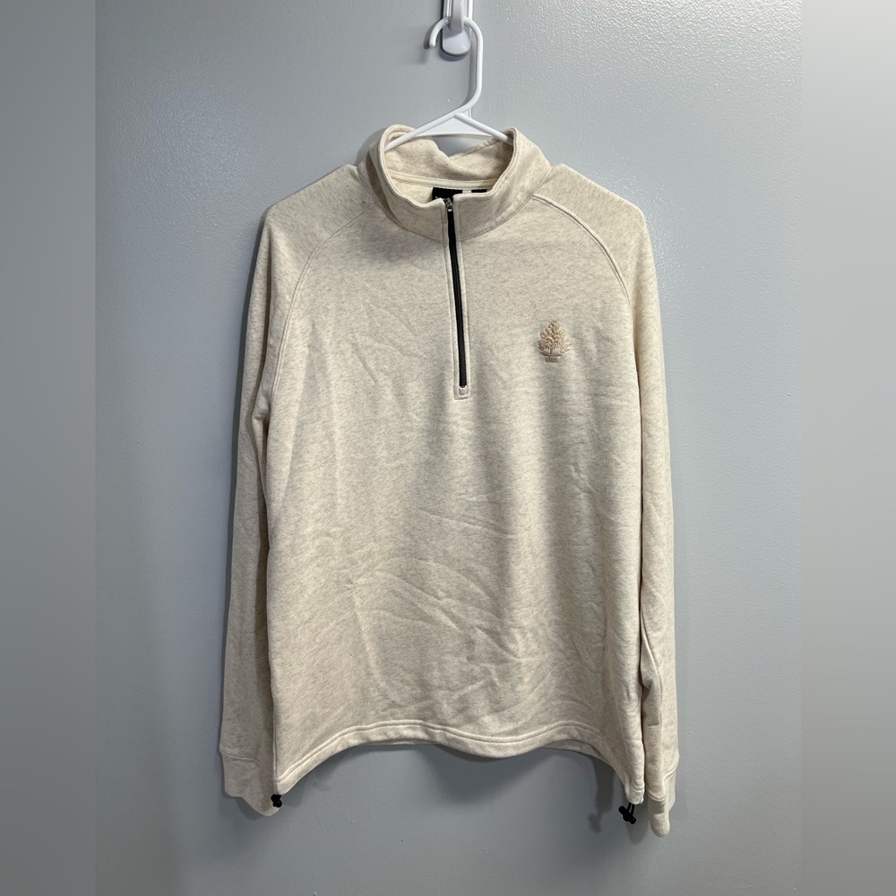 Men's Cream Quarter-Zip Jacket